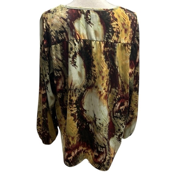{Simply Vera Wang} Shirred Drawcord Peasant Blouse - Picture 2 of 3